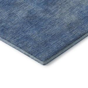 HomeRoots 10' X 14' Blue and Gray Abstract Area Rug - Washable, UV-Protected, Durable for High-Traffic Spaces 679929