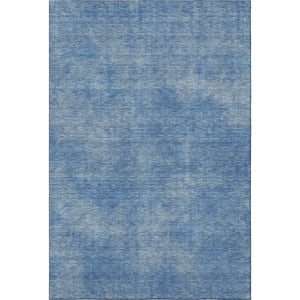 HomeRoots 10' X 14' Blue and Gray Abstract Area Rug - Washable, UV-Protected, Durable for High-Traffic Spaces 679929