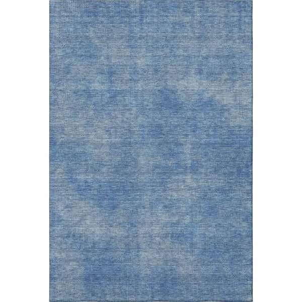 HomeRoots 10' X 14' Blue and Gray Abstract Area Rug - Washable, UV-Protected, Durable for High-Traffic Spaces 679929