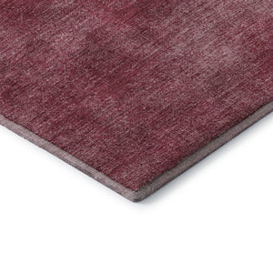 HomeRoots 8' X 10' Burgundy & Blush Abstract Washable Area Rug - Modern, Durable, UV-Protected & Stylish! 679933
