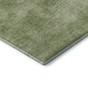 HomeRoots 10' Green & Ivory Abstract Area Rug - Washable, UV Protected, Stylish & Durable for High-Traffic Homes 679941
