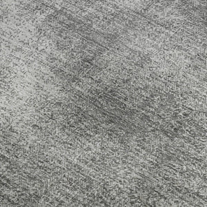 HomeRoots 8' X 10' Gray and Silver Abstract Area Rug - Washable, UV-Protected, Perfect for Modern Spaces! 679945