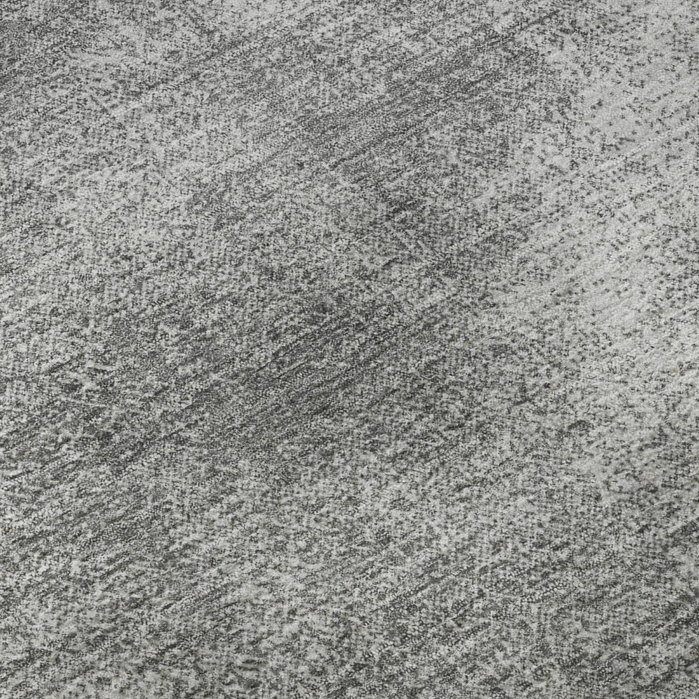 HomeRoots 10' X 14' Gray and Silver Abstract Washable Area Rug with UV Protection for Stylish, Busy Homes 679947