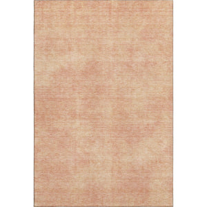 HomeRoots 8' X 10' Peach And Salmon Abstract Area Rug - Washable, UV-Protected, Stylish & Durable Design 679957