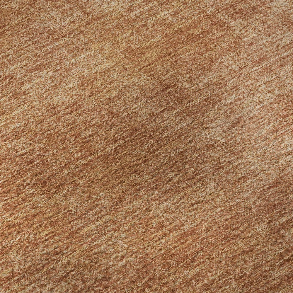 HomeRoots 5' X 8' Rust and Copper Abstract Area Rug – Washable, UV Protected, Stylish for Living Spaces & Patios 679967