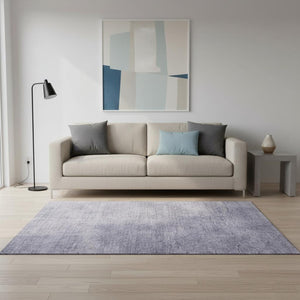 HomeRoots 5' X 8' Abstract Purple & Lavender Washable Area Rug - Durable, UV Protected, Modern Design for Homes 679973