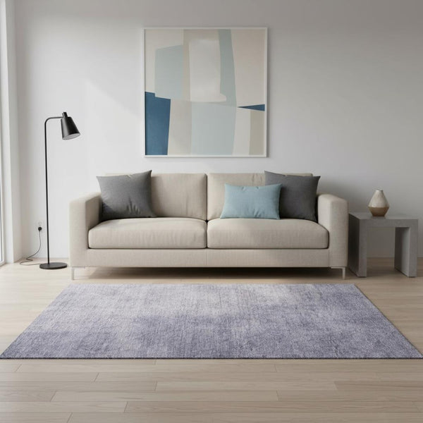 HomeRoots 5' X 8' Abstract Purple & Lavender Washable Area Rug - Durable, UV Protected, Modern Design for Homes 679973