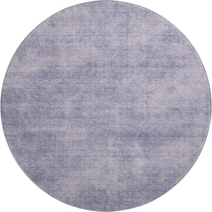 HomeRoots 8' Purple and Lavender Abstract Round Rug – Machine Washable, UV Protected, Perfect for High-Traffic Areas 679974