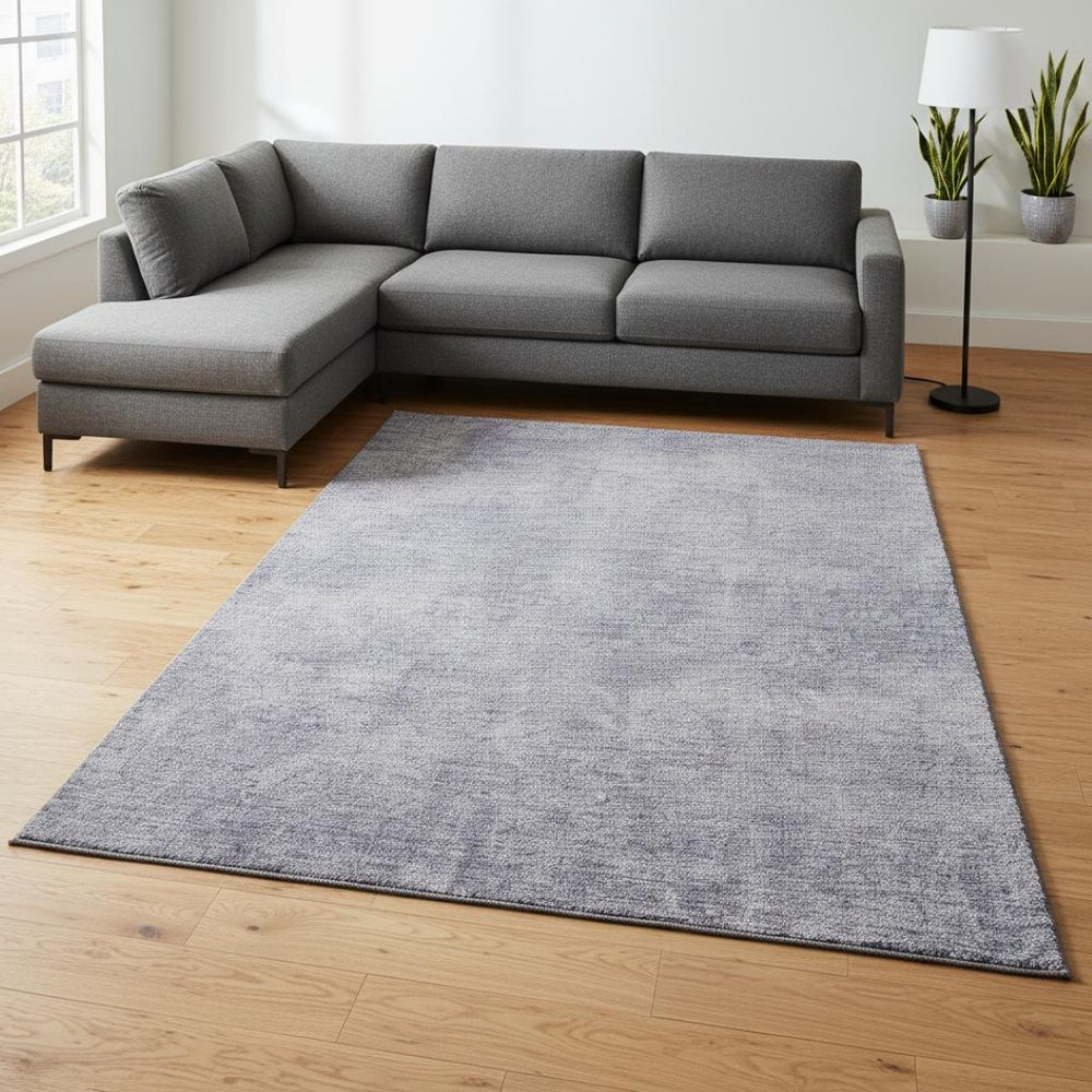 HomeRoots 8' X 10' Purple And Lavender Abstract Washable Area Rug - Stylish, Durable, UV Protected, Easy Care! 679975