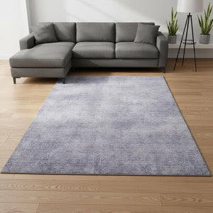HomeRoots 9' X 12' Stylish Purple & Lavender Abstract Area Rug - Washable, UV Protected, Perfect for High-Traffic Areas 679976