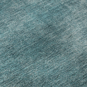 HomeRoots 5' X 8' Teal And Aqua Abstract Area Rug – Washable, UV Protected, Stain Resistant for High Traffic Areas 679979