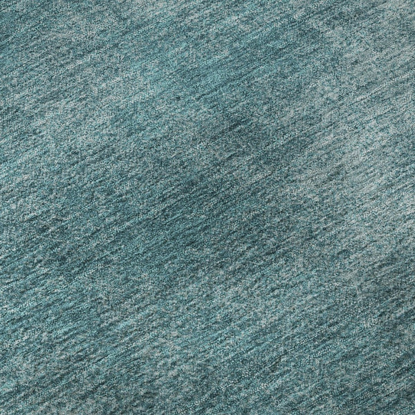 HomeRoots 5' X 8' Teal And Aqua Abstract Area Rug – Washable, UV Protected, Stain Resistant for High Traffic Areas 679979
