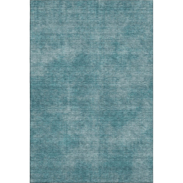 HomeRoots 9' X 12' Teal and Aqua Abstract Washable Area Rug – Durable, Stylish, UV-Protected for Busy Homes 679982