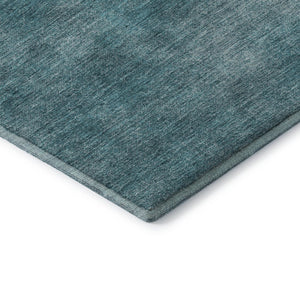 HomeRoots 9' X 12' Teal and Aqua Abstract Washable Area Rug – Durable, Stylish, UV-Protected for Busy Homes 679982