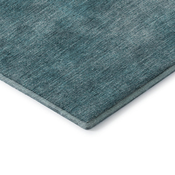 HomeRoots 9' X 12' Teal and Aqua Abstract Washable Area Rug – Durable, Stylish, UV-Protected for Busy Homes 679982