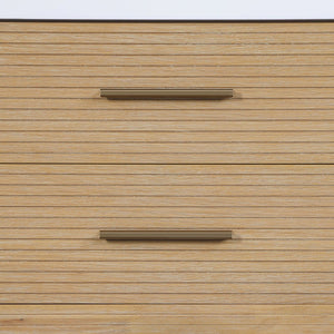 Meridian Furniture Oakwell Solid Wood Bathroom Vanity with Engineered Stone Top and Soft Close Drawer Storage Natural 36 inches 679Natural-36
