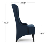 Christopher Knight Home® - Noble House - Callie Dark Blue Fabric Dining Chair