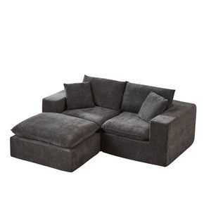English Elm Modern Chenille Cloud Sofa - Stylish Modular Design For Maximum Comfort In Any Contemporary Space W3396S00050