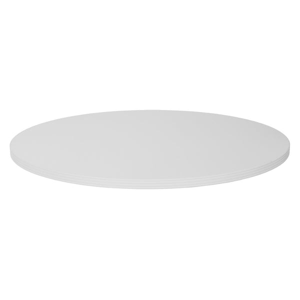 OSP Home Furnishings Napa Round Table Top for Dining Nooks Cafe Seating and Versatile Base Pairing 36" NAP-33T-WHT