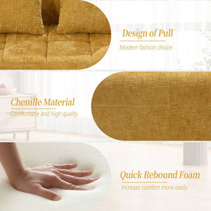 English Elm United Chenille Loveseat Sofa - Cozy Modular Sleeper For Small Spaces, Modern Comfort & Style W1568P255142-GIGA