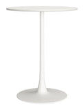 Soleil Bar Table White 704035 Zuo Modern