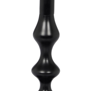 English Elm Christopher Knight Home® - Round End Table with Sleek Metal Pedestal and Durable MDF Resin Top — Compact 17" Round Surface, 50 lb Capacity Black,White N768P202491B