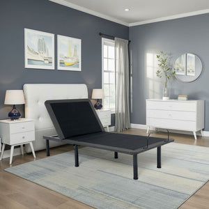 English Elm Twin Xl Steel Adjustable Base with Voice Control Zero Gravity and Wireless Charging B210P286892