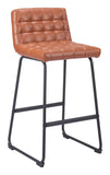 Pago Barstool - Set of 2 Brown 109950 Zuo Modern