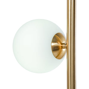 English Elm Ashcroft Furniture - Modern Floor Lamp - Artema Tall Corner Lamp With White Shade For Stylish Living Room & Office Lighting B183P315093