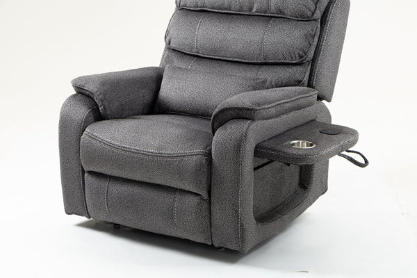 English Elm Lounge Electric Lift Chair With 180° Recline, Massage, Heating, Storage & Wireless Charging Options W547S00058