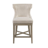 Madison Park Carson Transitional Counter Stool with Swivel Seat MP104-0512 Cream