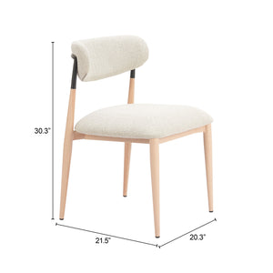 Zuo Modern Equinox Armless Dining Chair Set Of 2 - Stylish Modern Design For Elegant Hospitality Spaces Gray 100% Polyester,Steel 110852-zuo-modern