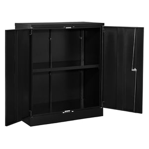 OSP Home Furnishings 42" Locking Office Storage Cabinet with Adjustable Shelves for Organized Workspaces ST423618-B