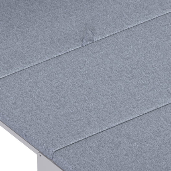 English Elm Twin Size Murphy Cabinet Bed With Adjustable Desk - Space-Saving Gray Chest Dresser For Guests N733P272603E-GIGA