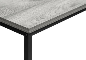 English Elm Accent Modern Console Table for Entryway or Living Room Narrow Laminate Top with Sleek Metal Frame Grey 34 L x 14 W x 4 H B2710P218995