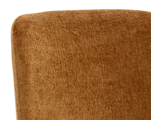 Sunpan Zeke Dining Chair - Elegant Comfort with Classic Silhouette for Modern Living Spaces and Dining Areas Black / Bergen Marmalade