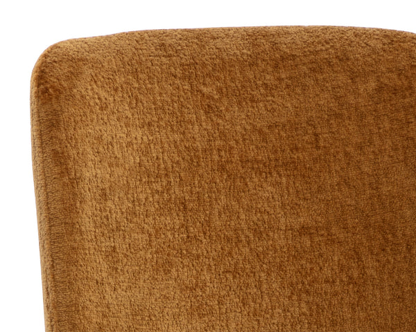 Sunpan Zeke Dining Chair - Elegant Comfort with Classic Silhouette for Modern Living Spaces and Dining Areas Black / Bergen Marmalade