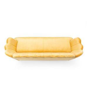 English Elm Christopher Knight Home® - 3 Seater Sofa - Luxurious Honey Velvet Upholstery With Gold Legs, Modern Glam Design For Any Space 70395.00A_70395.00B
