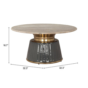 Zuo Modern Glasa Coffee Table Multicolor - Chic Modern Design With High-quality Marble, Mdf, And Iron Finish Multicolor Natural Marble,Mdf,Iron 110626-zuo-modern