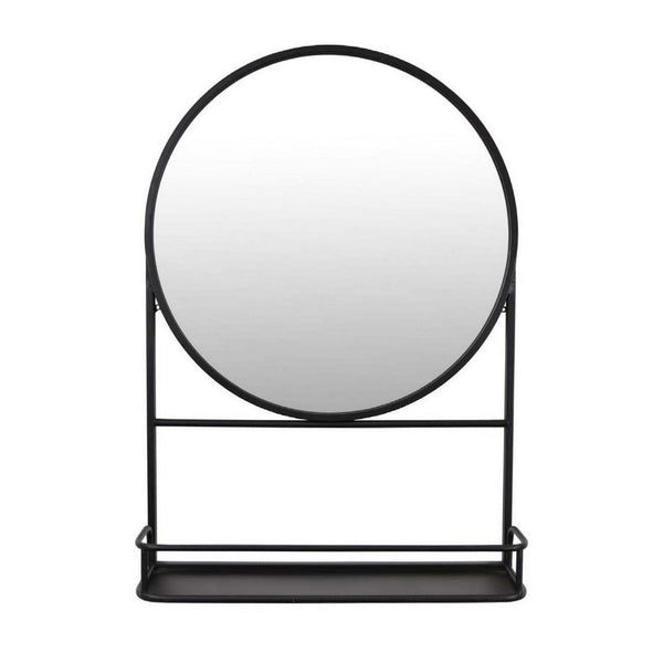 English Elm Filo Square Mirrored Wall Accent with Raised Tray Frame and Speckled Artisan Finish B056P416954