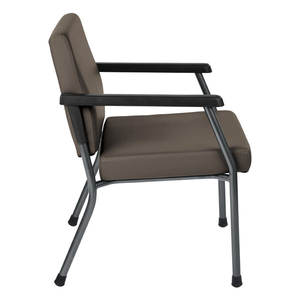 OSP Home Furnishings Bariatric Guest Chair with Reinforced Metal Frame and Plush Padded Seat for Medical Offices BC9602-R111