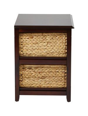 OSP Home Furnishings Seabrook Two-Tier Storage Unit Espresso