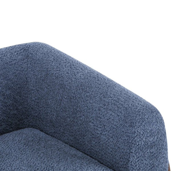 English Elm Modern Ivory Boucle Tuxedo Accent Chair with Birch Legs for Living Room N776P216196B