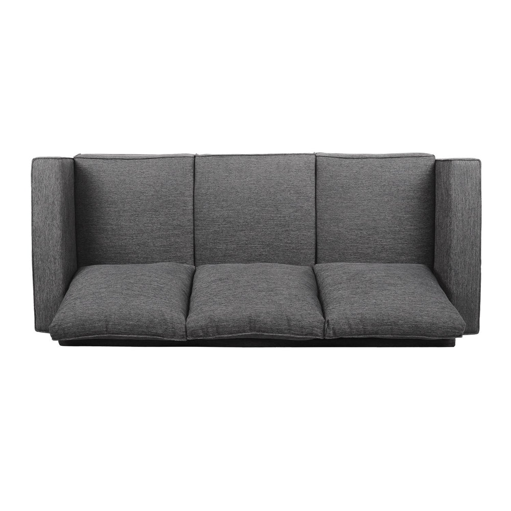 English Elm Christopher Knight Home® - SOFA Charcoal 3-Seater with Pillow Back Upholstery, Birch Wood Legs, Contemporary Cozy Design 69440.00CHAR