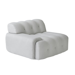 English Elm Bubble Sectional Sofa Comfort - 3D-Knitted Two-Seater Loveseat In Versatile Grey For Modern Spaces B341S00009