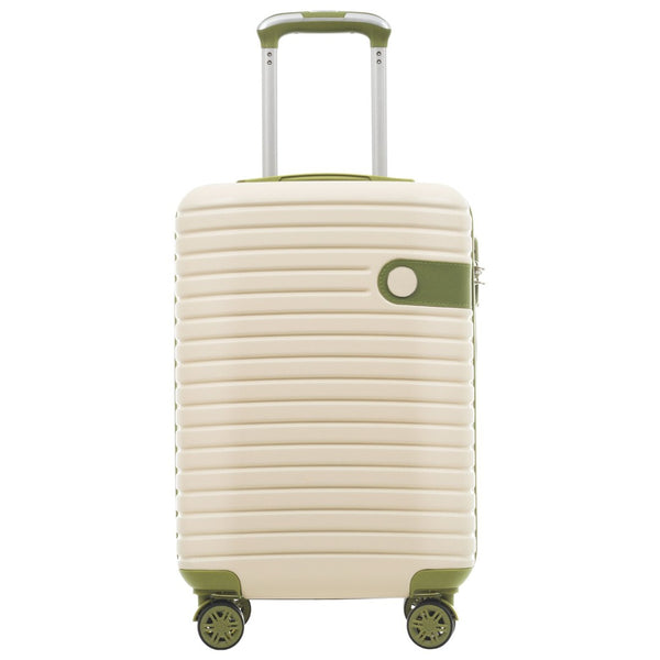 English Elm 4 Piece Abs Hard Shell Luggage Set with Spinner Wheels Tsa Lock and Packing Cubes N730P326613I