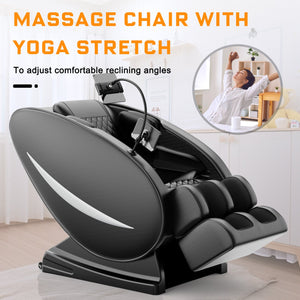 English Elm Massage Chair Recliner - Zero Gravity Full Body Air Pressure Massage For Ultimate Relaxation & Relief W1875P370161
