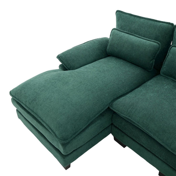 English Elm United We Win U Shaped Cloud Couch - 110" Modular Sectional Sofa With Memory Foam & Storage Pockets W1568S00216-GIGA