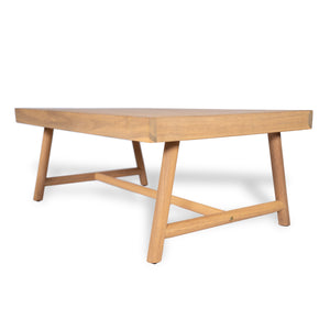 English Elm Christopher Knight Home® - Patio Acacia Wood Rectangle Coffee Table Teak-Inspired Finish, Solid Wood, Low-Maintenance Outdoor Chic N772P262274B