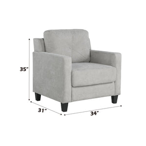 English Elm Horatio Elegant Chenille Accent Chair with Pocket Coil Seat, Modern Tight-Back Design & Durable Frame taupe 30 L x 26 W x 24 H B2726P248621